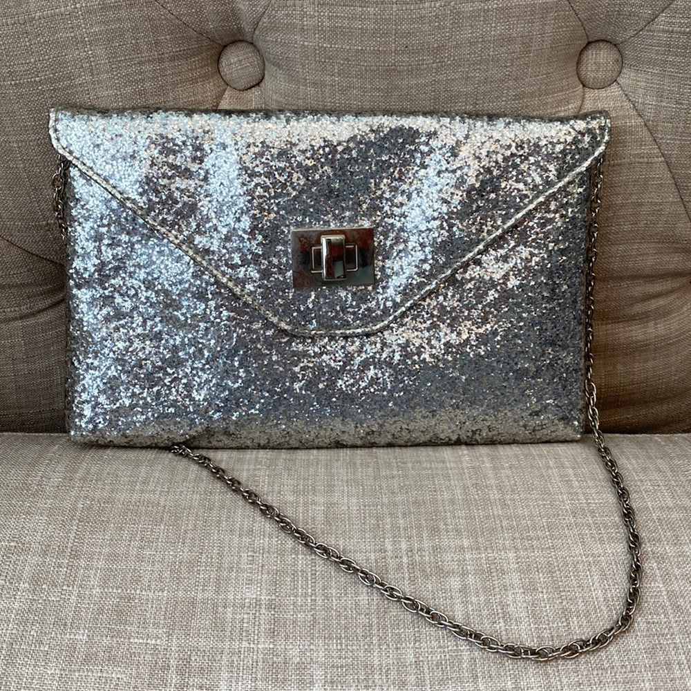 Glitter Silver Purse